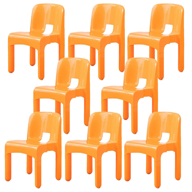 Plastic eetkamerstoelen Noordse stijl Open achterste eetkamerstoel voor eetkamer