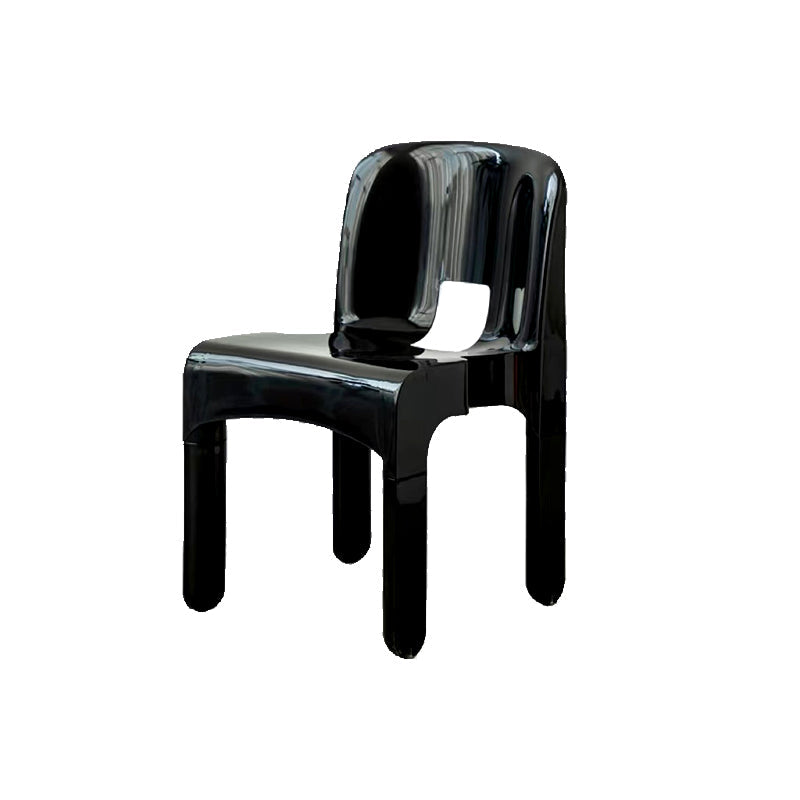 Plastic eetkamerstoelen Noordse stijl Open achterste eetkamerstoel voor eetkamer