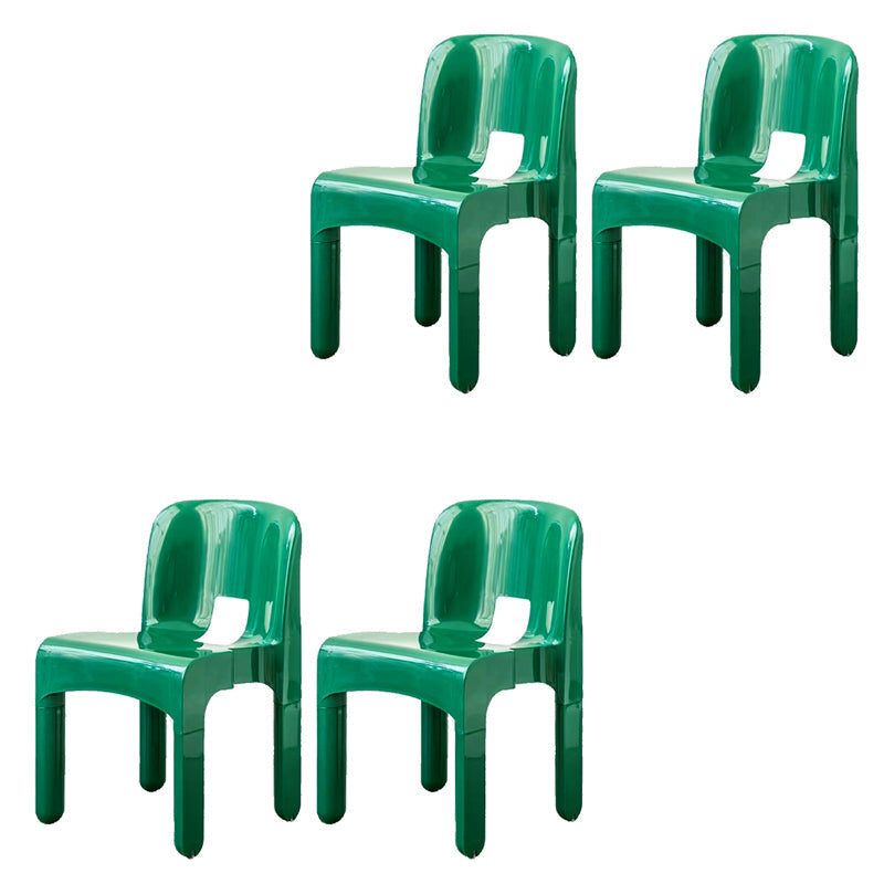 Plastic eetkamerstoelen Noordse stijl Open achterste eetkamerstoel voor eetkamer