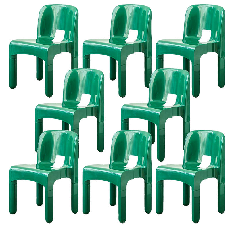 Plastic eetkamerstoelen Noordse stijl Open achterste eetkamerstoel voor eetkamer