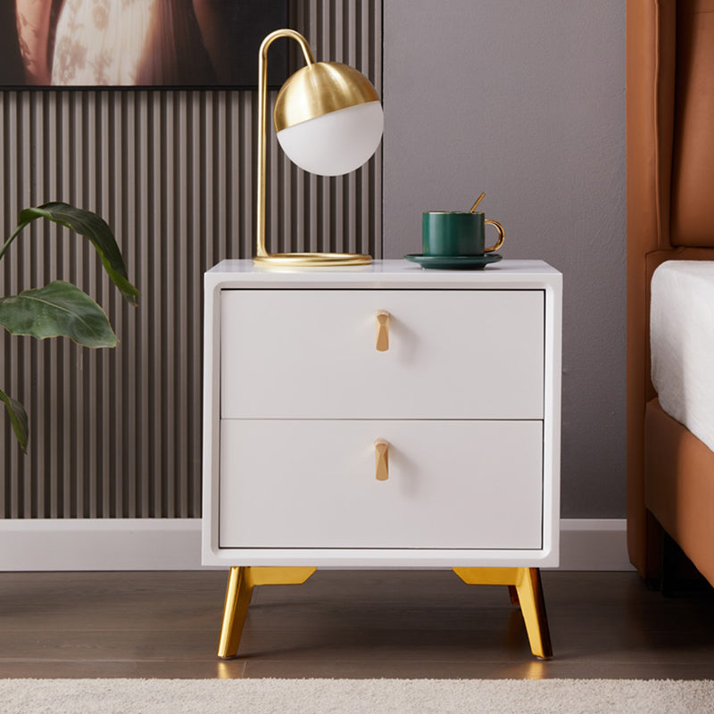 Tablette de chevet de lit en bois massif avec tiroirs modernes avec tiroirs