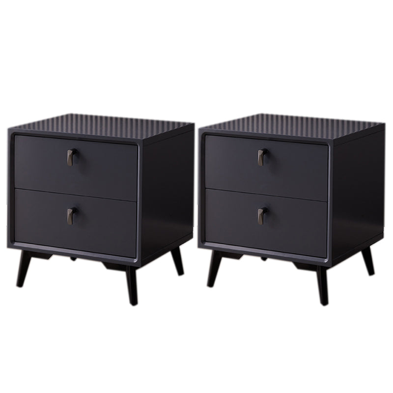 Tablette de chevet de lit en bois massif avec tiroirs modernes avec tiroirs