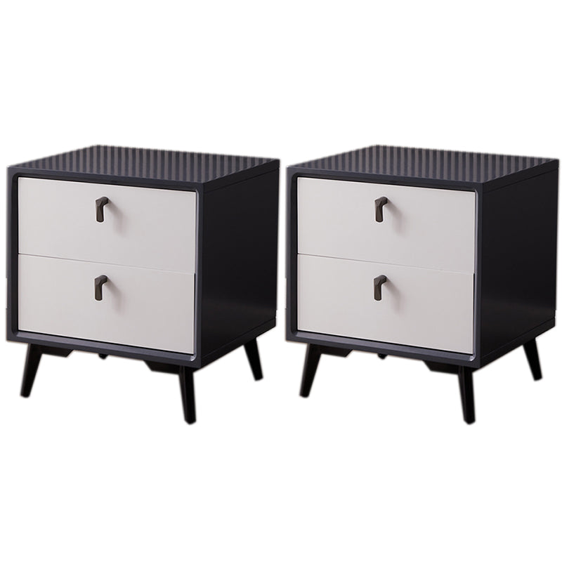 Tablette de chevet de lit en bois massif avec tiroirs modernes avec tiroirs