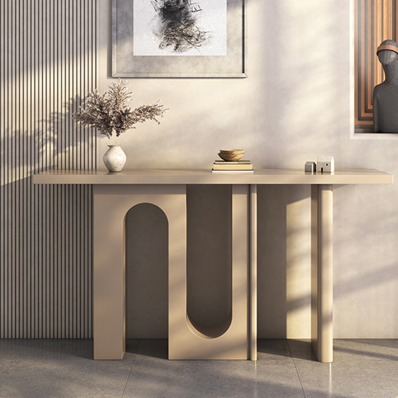 Artificial Wooden Console Accent Table with Rectangle Table for Hall