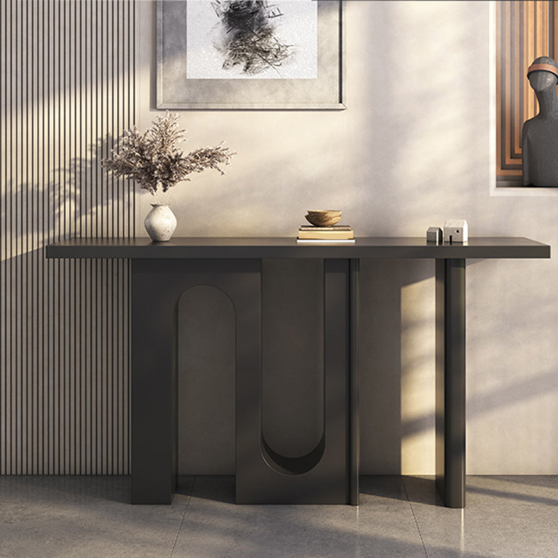 Artificial Wooden Console Accent Table with Rectangle Table for Hall