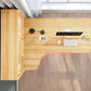 Table de l'ordinateur portable de bureau de forme irrégulière Bureau d'écriture en bois pour la maison