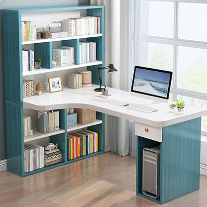 Table de l'ordinateur portable de bureau de forme irrégulière Bureau d'écriture en bois pour la maison