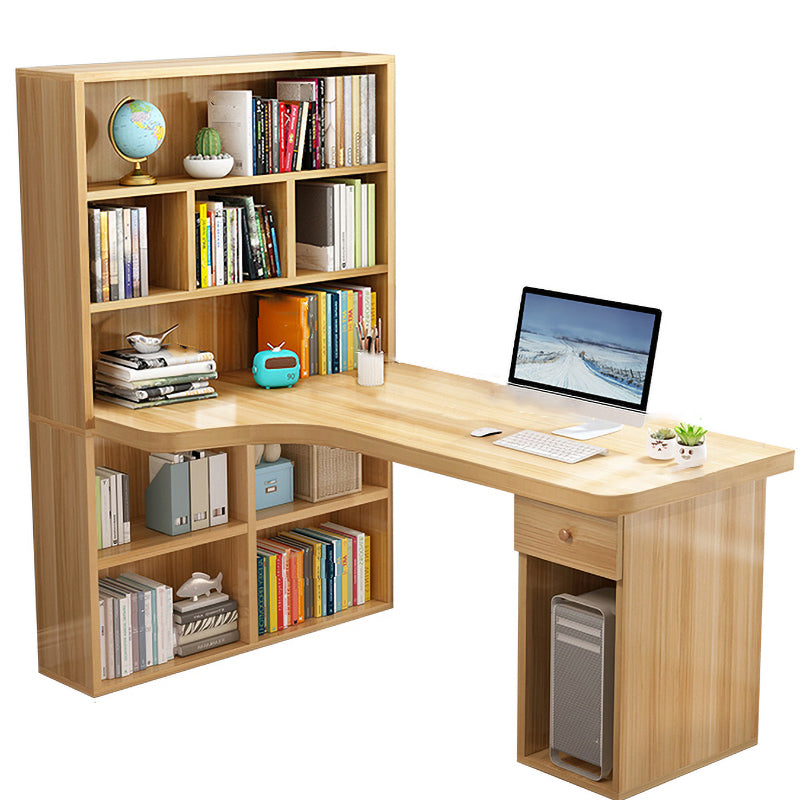 Irregular Shaped Office Laptop Table Wood Writing Desk for Home Clearhalo 'furn' 'furn_office_desk' 'Furniture' 'Office Desks' 'Office Furniture' 'office_desk' 7735852