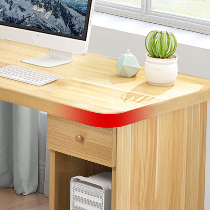Irregular Shaped Office Laptop Table Wood Writing Desk for Home Clearhalo 'furn' 'furn_office_desk' 'Furniture' 'Office Desks' 'Office Furniture' 'office_desk' 7735854