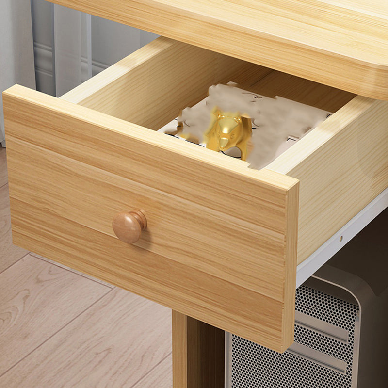 Table de l'ordinateur portable de bureau de forme irrégulière Bureau d'écriture en bois pour la maison