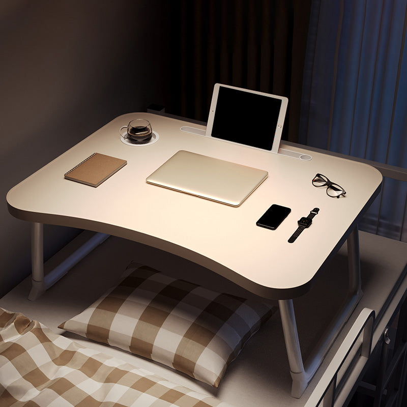 家のために2本の足のある現代的なスタイルのオフィスデスク不規則な形状タスクデスク