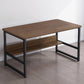 Industrial Rectangular Desk Engineered Wood Writing Desk with Metal Legs Clearhalo 'furn' 'furn_office_desk' 'Furniture' 'Office Desks' 'Office Furniture' 'office_desk' 7735964
