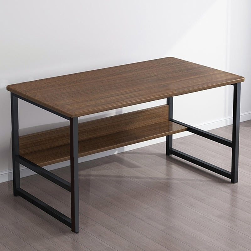 Industrial Rectangular Desk Engineered Wood Writing Desk with Metal Legs Clearhalo 'furn' 'furn_office_desk' 'Furniture' 'Office Desks' 'Office Furniture' 'office_desk' 7735964
