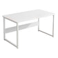 Industrial Rectangular Desk Engineered Wood Writing Desk with Metal Legs White No Shelf Clearhalo 'furn' 'furn_office_desk' 'Furniture' 'Office Desks' 'Office Furniture' 'office_desk' 7735965