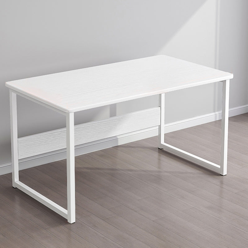 Industrial Rectangular Desk Engineered Wood Writing Desk with Metal Legs Clearhalo 'furn' 'furn_office_desk' 'Furniture' 'Office Desks' 'Office Furniture' 'office_desk' 7735978