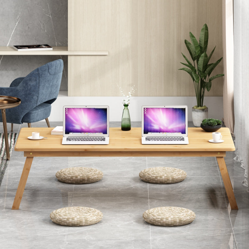 Contemporary Style Wood Office Desk Rectangular Shape Task Desk in Brown/Natural 47"L x 24"W x 18"H Natural Clearhalo 'furn' 'furn_office_desk' 'Furniture' 'Office Desks' 'Office Furniture' 'office_desk' 7736036