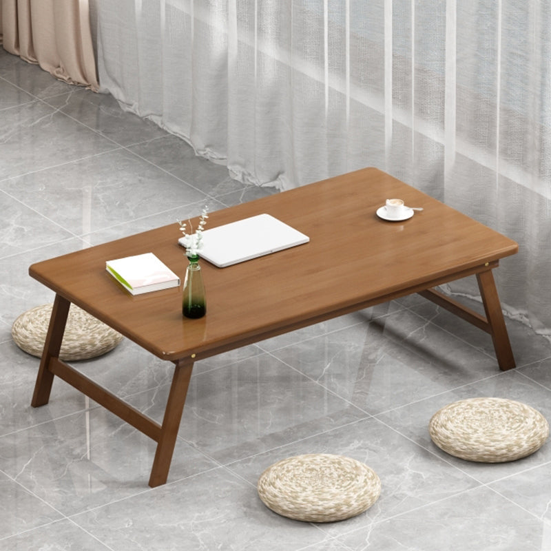 Contemporary Style Wood Office Desk Rectangular Shape Task Desk in Brown/Natural 39.5"L x 24"W x 16"H Tan Clearhalo 'furn' 'furn_office_desk' 'Furniture' 'Office Desks' 'Office Furniture' 'office_desk' 7736042