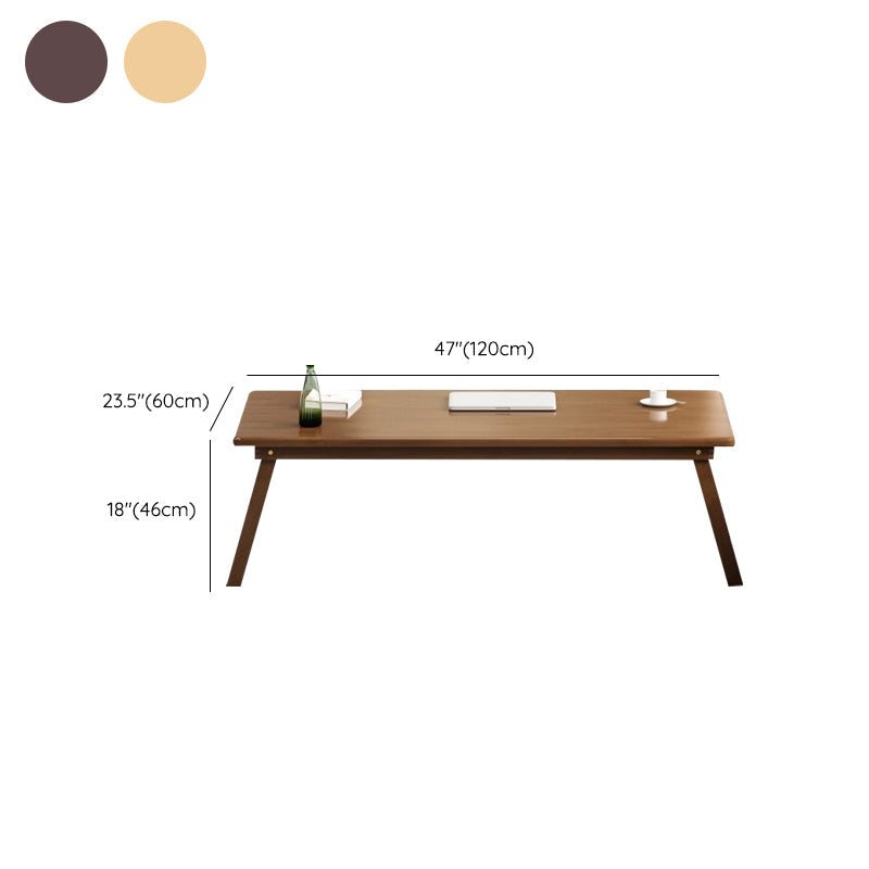 Contemporary Style Wood Office Desk Rectangular Shape Task Desk in Brown/Natural Clearhalo 'furn' 'furn_office_desk' 'Furniture' 'Office Desks' 'Office Furniture' 'office_desk' 7736057