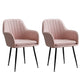 Armless Desk Chair No Distressing Ergonomic Modern Office Chair Pink 2 Piece Set Black Clearhalo 'furn' 'furn_office_chair' 'Furniture' 'Office Chairs' 'Office Furniture' 'office_chair' 7736474