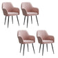 Armless Desk Chair No Distressing Ergonomic Modern Office Chair Pink 4 Piece Set Black Clearhalo 'furn' 'furn_office_chair' 'Furniture' 'Office Chairs' 'Office Furniture' 'office_chair' 7736477