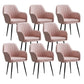 Armless Desk Chair No Distressing Ergonomic Modern Office Chair Pink 8 Piece Set Black Clearhalo 'furn' 'furn_office_chair' 'Furniture' 'Office Chairs' 'Office Furniture' 'office_chair' 7736481