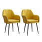 Armless Desk Chair No Distressing Ergonomic Modern Office Chair Yellow 2 Piece Set Black Clearhalo 'furn' 'furn_office_chair' 'Furniture' 'Office Chairs' 'Office Furniture' 'office_chair' 7736485