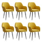 Armless Desk Chair No Distressing Ergonomic Modern Office Chair Yellow 6 Piece Set Black Clearhalo 'furn' 'furn_office_chair' 'Furniture' 'Office Chairs' 'Office Furniture' 'office_chair' 7736488