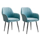 Armless Desk Chair No Distressing Ergonomic Modern Office Chair Blue 2 Piece Set Black Clearhalo 'furn' 'furn_office_chair' 'Furniture' 'Office Chairs' 'Office Furniture' 'office_chair' 7736492