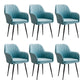 Armless Desk Chair No Distressing Ergonomic Modern Office Chair Blue 6 Piece Set Black Clearhalo 'furn' 'furn_office_chair' 'Furniture' 'Office Chairs' 'Office Furniture' 'office_chair' 7736494