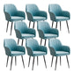 Armless Desk Chair No Distressing Ergonomic Modern Office Chair Blue 8 Piece Set Black Clearhalo 'furn' 'furn_office_chair' 'Furniture' 'Office Chairs' 'Office Furniture' 'office_chair' 7736495