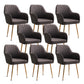 Armless Desk Chair No Distressing Ergonomic Modern Office Chair Dark Gray 8 Piece Set Gold Clearhalo 'furn' 'furn_office_chair' 'Furniture' 'Office Chairs' 'Office Furniture' 'office_chair' 7736500