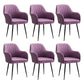 Armless Desk Chair No Distressing Ergonomic Modern Office Chair Purple 6 Piece Set Black Clearhalo 'furn' 'furn_office_chair' 'Furniture' 'Office Chairs' 'Office Furniture' 'office_chair' 7736504