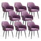 Armless Desk Chair No Distressing Ergonomic Modern Office Chair Purple 8 Piece Set Black Clearhalo 'furn' 'furn_office_chair' 'Furniture' 'Office Chairs' 'Office Furniture' 'office_chair' 7736505