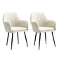 Armless Desk Chair No Distressing Ergonomic Modern Office Chair Off-White 2 Piece Set Black Clearhalo 'furn' 'furn_office_chair' 'Furniture' 'Office Chairs' 'Office Furniture' 'office_chair' 7736507