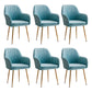 Armless Desk Chair No Distressing Ergonomic Modern Office Chair Blue 6 Piece Set Gold Clearhalo 'furn' 'furn_office_chair' 'Furniture' 'Office Chairs' 'Office Furniture' 'office_chair' 7736514