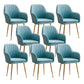 Armless Desk Chair No Distressing Ergonomic Modern Office Chair Blue 8 Piece Set Gold Clearhalo 'furn' 'furn_office_chair' 'Furniture' 'Office Chairs' 'Office Furniture' 'office_chair' 7736515