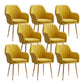 Armless Desk Chair No Distressing Ergonomic Modern Office Chair Yellow 8 Piece Set Gold Clearhalo 'furn' 'furn_office_chair' 'Furniture' 'Office Chairs' 'Office Furniture' 'office_chair' 7736520