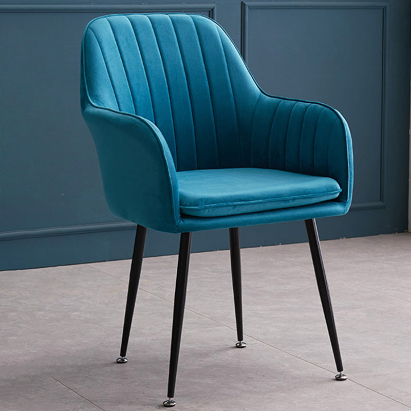 Armless Desk Chair No Distressing Ergonomic Modern Office Chair Dark Blue 1 Piece Black Clearhalo 'furn' 'furn_office_chair' 'Furniture' 'Office Chairs' 'Office Furniture' 'office_chair' 7736531