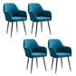 Armless Desk Chair No Distressing Ergonomic Modern Office Chair Dark Blue 4 Piece Set Black Clearhalo 'furn' 'furn_office_chair' 'Furniture' 'Office Chairs' 'Office Furniture' 'office_chair' 7736533
