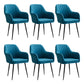 Armless Desk Chair No Distressing Ergonomic Modern Office Chair Dark Blue 6 Piece Set Black Clearhalo 'furn' 'furn_office_chair' 'Furniture' 'Office Chairs' 'Office Furniture' 'office_chair' 7736534