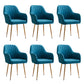 Armless Desk Chair No Distressing Ergonomic Modern Office Chair Dark Blue 6 Piece Set Gold Clearhalo 'furn' 'furn_office_chair' 'Furniture' 'Office Chairs' 'Office Furniture' 'office_chair' 7736539
