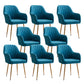 Armless Desk Chair No Distressing Ergonomic Modern Office Chair Dark Blue 8 Piece Set Gold Clearhalo 'furn' 'furn_office_chair' 'Furniture' 'Office Chairs' 'Office Furniture' 'office_chair' 7736540