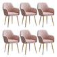 Armless Desk Chair No Distressing Ergonomic Modern Office Chair Pink 6 Piece Set Gold Clearhalo 'furn' 'furn_office_chair' 'Furniture' 'Office Chairs' 'Office Furniture' 'office_chair' 7736549