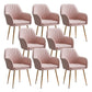 Armless Desk Chair No Distressing Ergonomic Modern Office Chair Pink 8 Piece Set Gold Clearhalo 'furn' 'furn_office_chair' 'Furniture' 'Office Chairs' 'Office Furniture' 'office_chair' 7736550