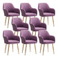 Armless Desk Chair No Distressing Ergonomic Modern Office Chair Purple 8 Piece Set Gold Clearhalo 'furn' 'furn_office_chair' 'Furniture' 'Office Chairs' 'Office Furniture' 'office_chair' 7736554