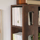 Mid Century Modern Brown Shelf BOUWCAST Open opslag voor thuiskantoor