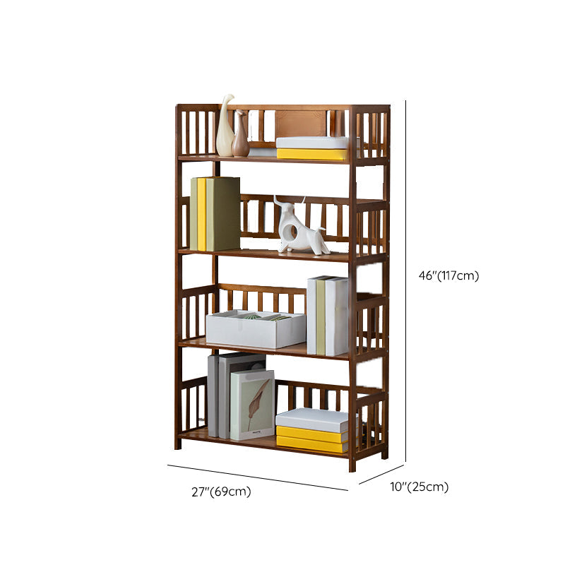 Bibliothèque en bambou standard de la bibliothèque standard à l'arrière contemporain pour le bureau à domicile