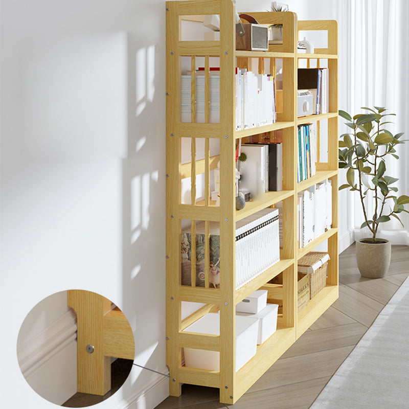 Scaffali di libreria scandinaviana a scaffali aperti per l'home office