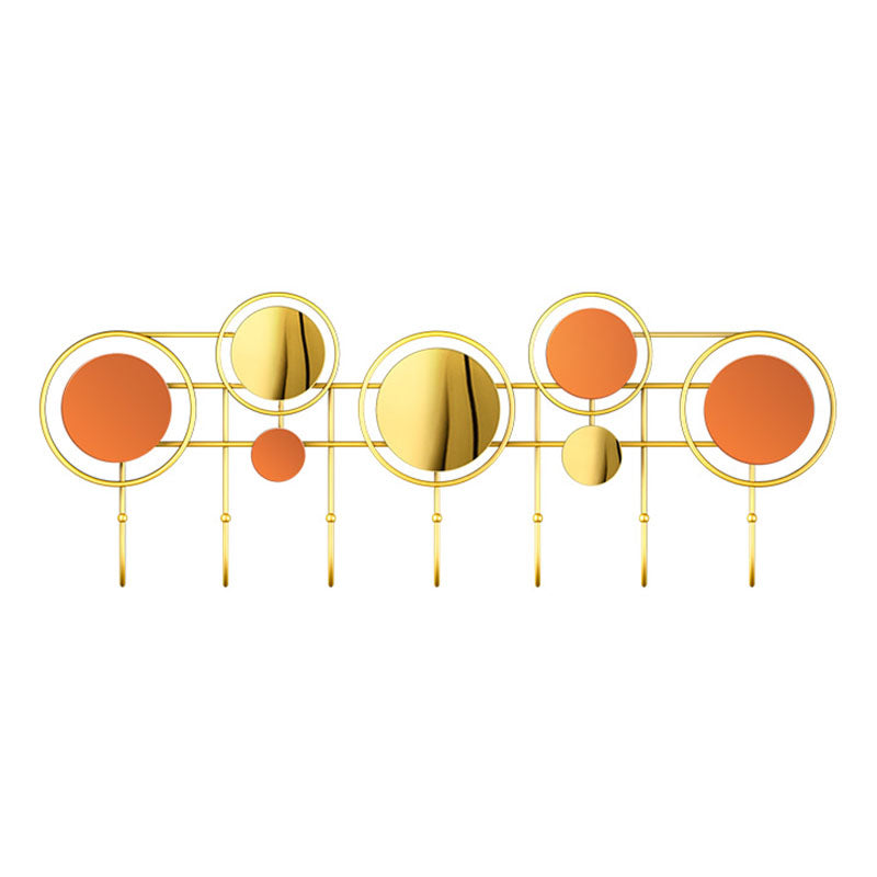 Contemporary Stainless Steel Coat Hanger Wall Mounted Orange Coat Rack Clearhalo 'Entry & Mudroom Furniture' 'furn' 'furn_hall_tree_coat_racks' 'Furniture' 'Hall Trees & Coat Racks' 'hall_tree_coat_racks' 7736791