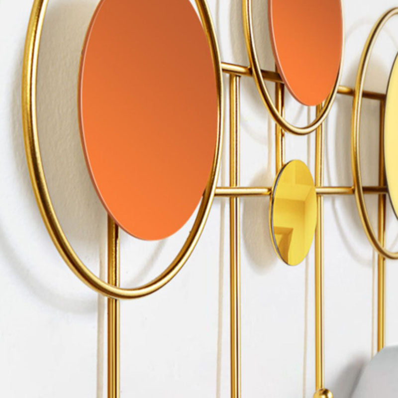 Contemporary Stainless Steel Coat Hanger Wall Mounted Orange Coat Rack Clearhalo 'Entry & Mudroom Furniture' 'furn' 'furn_hall_tree_coat_racks' 'Furniture' 'Hall Trees & Coat Racks' 'hall_tree_coat_racks' 7736793